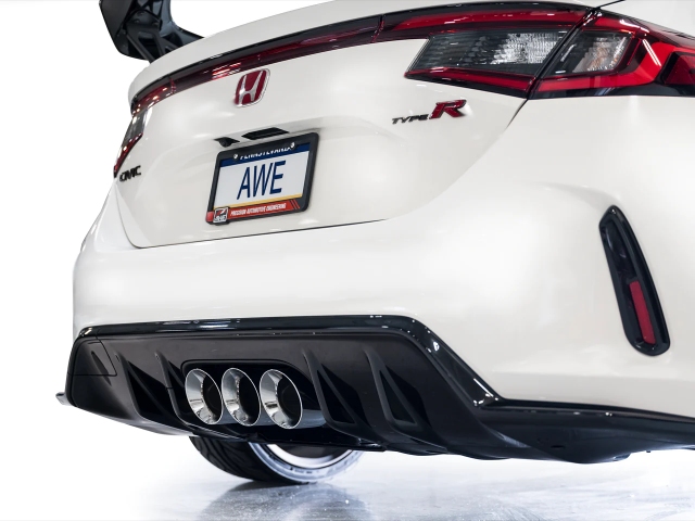 AWE-TUNING TOURING EDITION Cat-Back Exhaust w/ Triple Chrome Silver Tips (2023-2024 Honda Civic Type R)