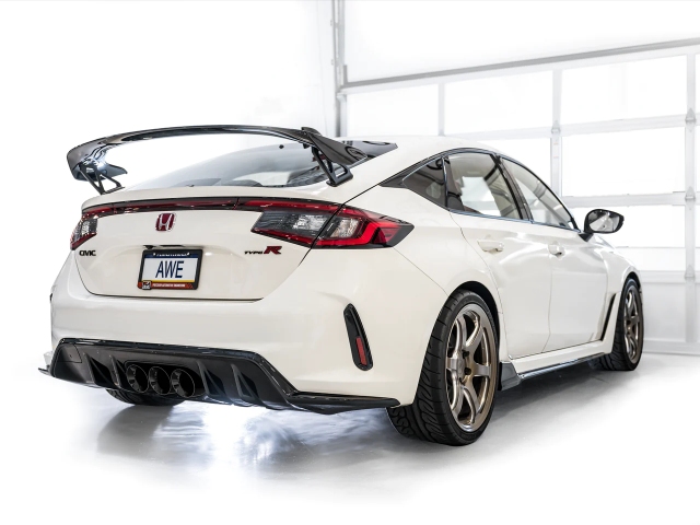 AWE-TUNING TOURING EDITION Cat-Back Exhaust w/ Triple Diamond Black Tips (2023-2024 Honda Civic Type R)