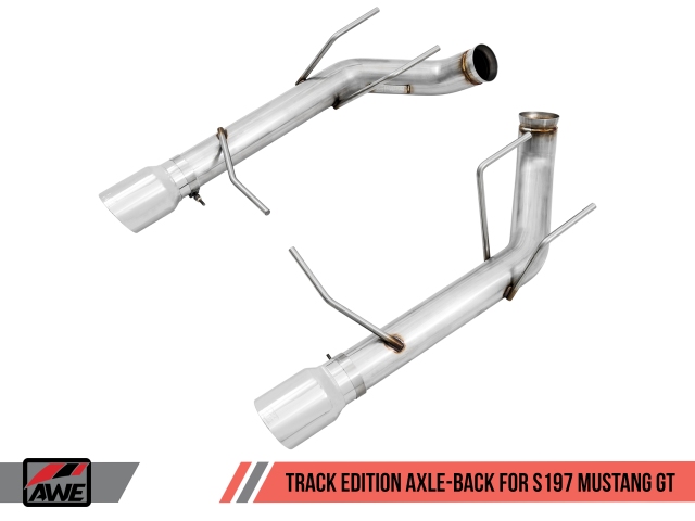 AWE-TUNING TRACK EDITION Axle-Back w/ Chrome Silver Tips (2011-2014 Mustang GT)