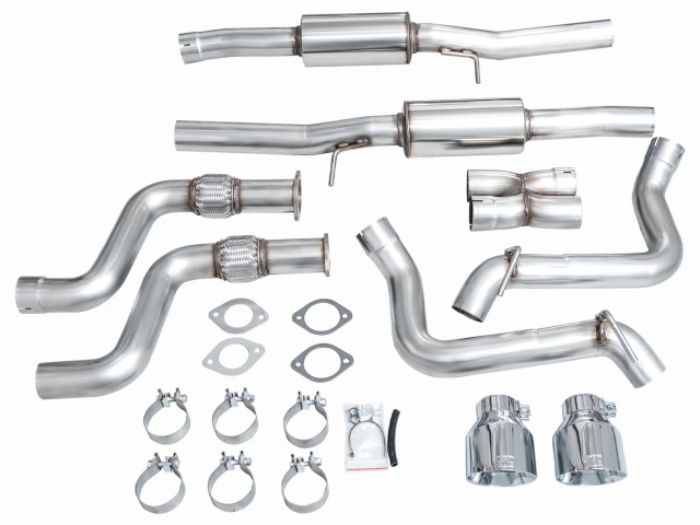 AWE-TUNING TRACK EDITION Cat-Back Exhaust w/ Dual Chrome Silver Tips (2023-2024 Nissan Z) - Click Image to Close