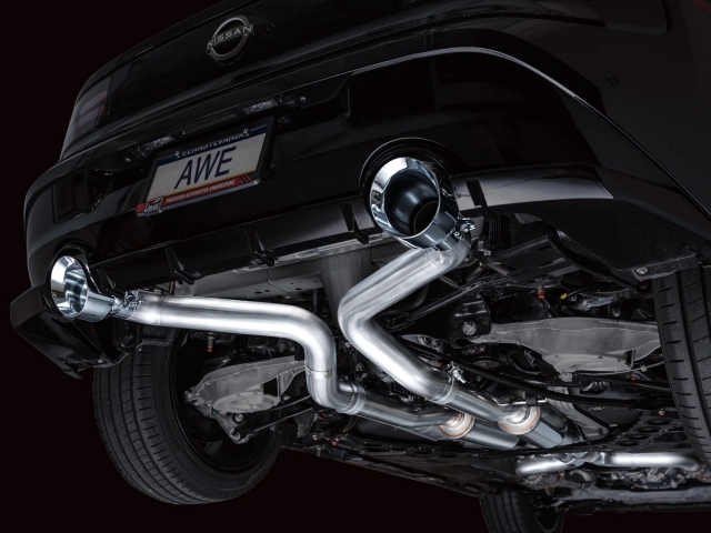 AWE-TUNING TRACK EDITION Cat-Back Exhaust w/ Dual Chrome Silver Tips (2023-2024 Nissan Z)