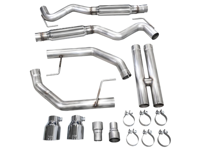 AWE-TUNING TRACK EDITION Cat-Back Exhaust w/ Dual Chrome Silver Tips (2024 Ford Mustang GT)