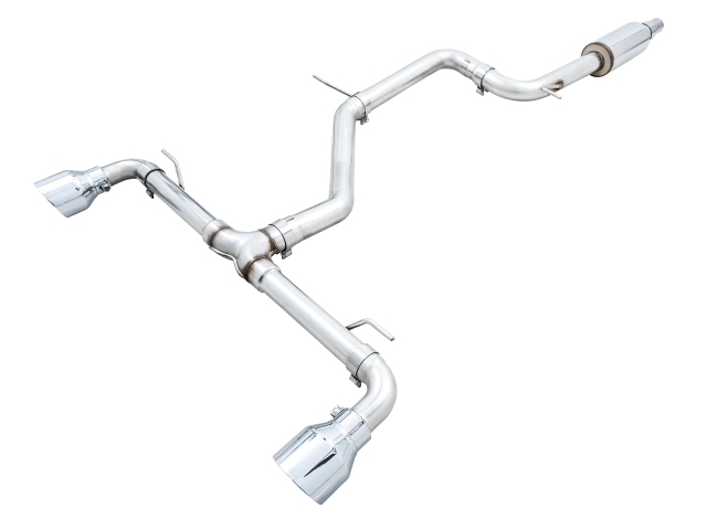 AWE-TUNING TRACK EDITION Cat-Back Exhaust w/ Chrome Silver Tips (2022-2023 Volkswagon GTI)