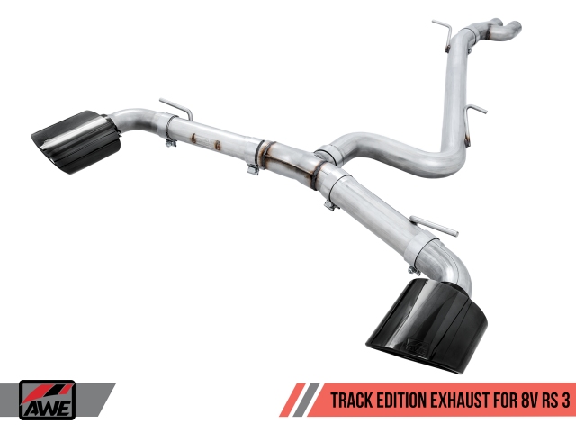 AWE-TUNING TRACK EDITION Exhaust w/ Diamond Black RS Tips (2017-2019 Audi RS 3)
