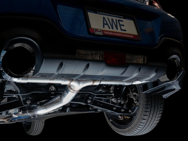 AWE-TUNING TRACK EDITION Cat-Back Exhaust w/ Diamond Black Tips (2022-2023 Subaru BRZ & Toyota GR86)