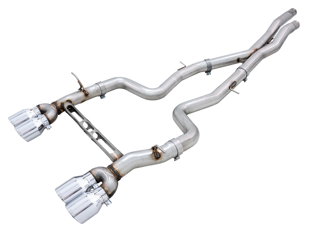 AWE-TUNING TRACK EDITION Cat-Back Exhaust w/ Chrome Silver Tips (2015-2020 BMW M3 & M4)