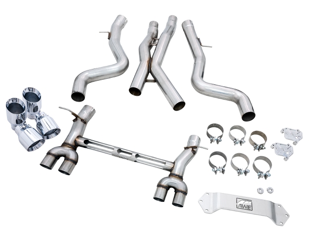 AWE-TUNING TRACK EDITION Cat-Back Exhaust w/ Chrome Silver Tips (2015-2020 BMW M3 & M4)