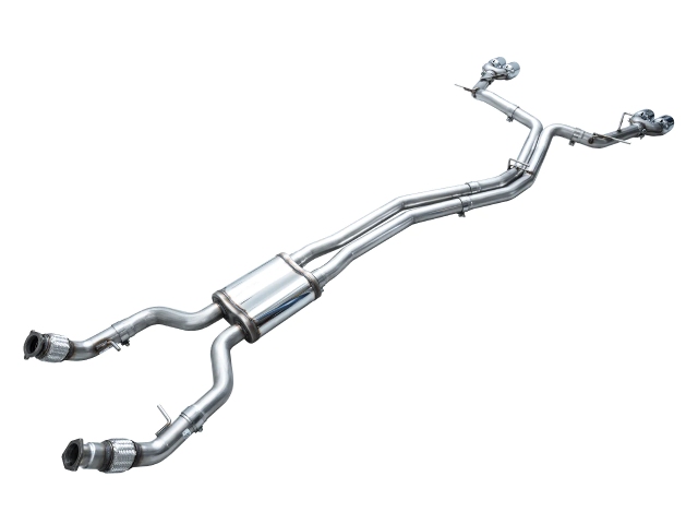 AWE-TUNING TRACK EDITION Cat-Back Exhaust w/ Chrome Silver Tips (2020-2023 Audi S6 & S7 Sportback)