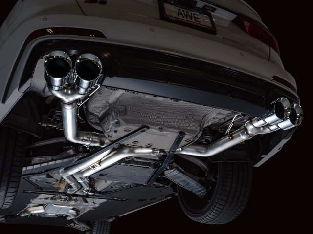 AWE-TUNING TRACK EDITION Cat-Back Exhaust w/ Chrome Silver Tips (2020-2023 Audi S6 & S7 Sportback)