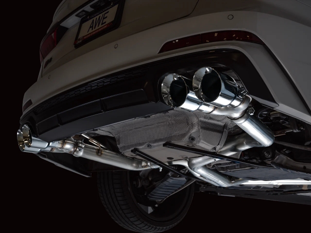 AWE-TUNING TRACK EDITION Cat-Back Exhaust w/ Chrome Silver Tips (2020-2023 Audi S6 & S7 Sportback)