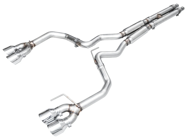 AWE-TUNING TRACK EDITION Cat-Back Exhaust w/ Quad Chrome Silver Tips (2024 Ford Mustang Dark Horse)