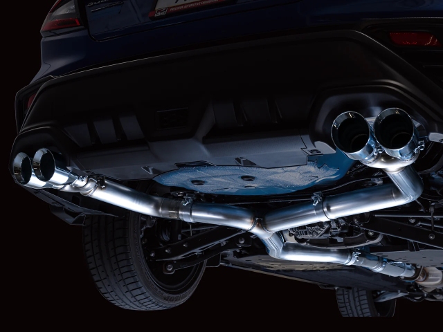 AWE-TUNING TRACK EDITION Cat-Back Exhaust w/ Chrome Silver Tips (2022-2023 Subaru WRX)