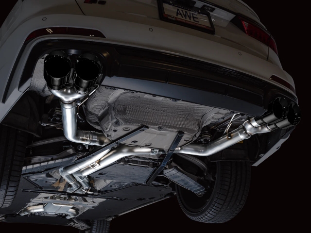 AWE-TUNING TRACK EDITION Cat-Back Exhaust w/ Diamond Black Tips (2020-2023 Audi S6 & S7 Sportback)