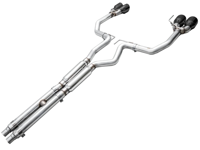 AWE-TUNING TRACK EDITION Cat-Back Exhaust w/ Quad Diamond Tips (2024 Ford Mustang Dark Horse)