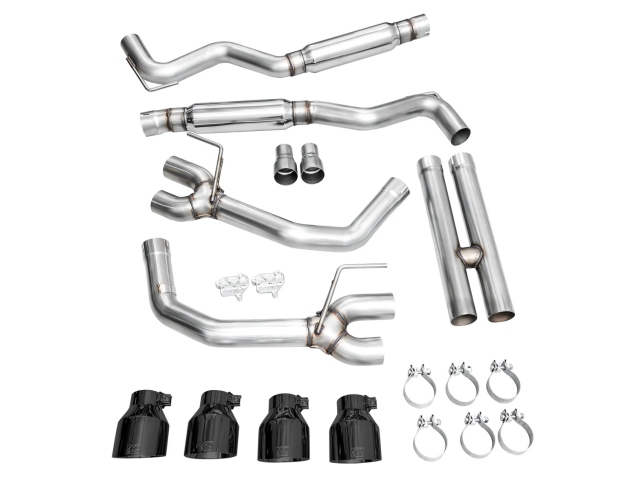 AWE-TUNING TRACK EDITION Cat-Back Exhaust w/ Quad Diamond Tips (2024 Ford Mustang Dark Horse)