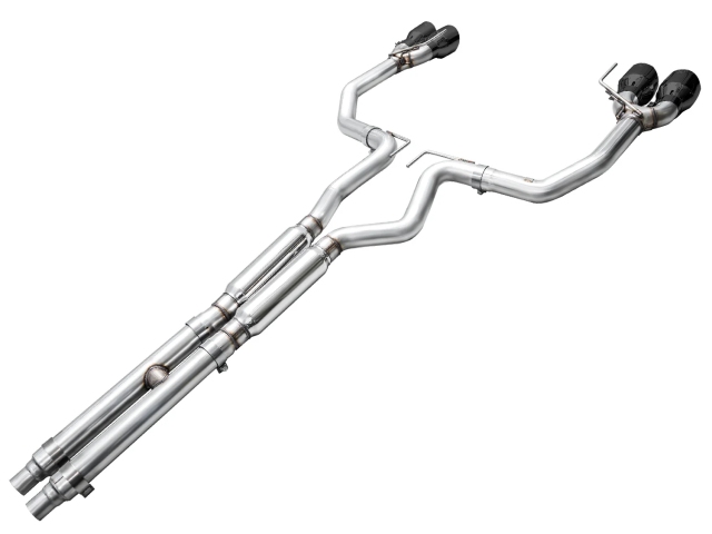 AWE-TUNING TRACK EDITION Cat-Back Exhaust w/ Quad Diamond Black Tips (2024 Ford Mustang GT)