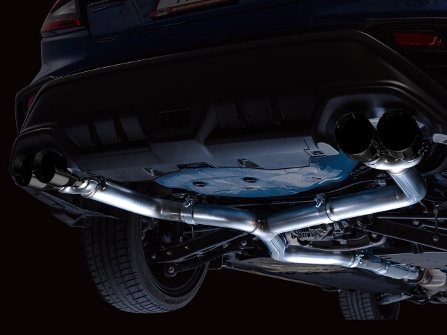 AWE-TUNING TRACK EDITION Cat-Back Exhaust w/ Black Diamond Tips (2022-2023 Subaru WRX)