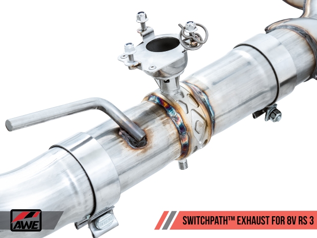 AWE-TUNING SWITCHPATH Exhaust w/ Diamond Black RS Tips (2017-2019 Audi RS 3)