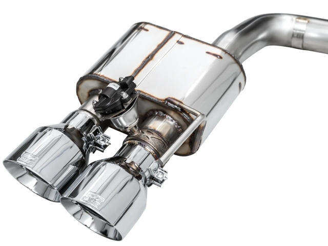 AWE-TUNING SWITCHPATH Cat-Back Exhaust w/ Quad Chrome Silver Tips (2024 Ford Mustang Dark Horse)