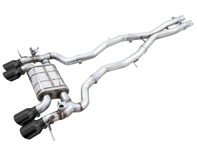 AWE-TUNING SWITCHPATH Cat-Back Exhaust w/ Quad Diamond Black Tips (2021-2023 BMW M3, M3 competition, M4 & M4 competition)