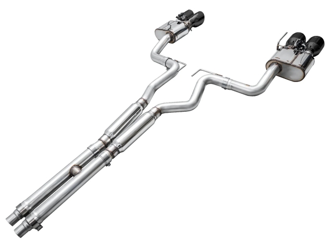 AWE-TUNING SWITCHPATH Cat-Back Exhaust w/ Quad Diamond Black Tips (2024 Ford Mustang Dark Horse)