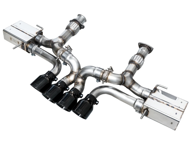 AWE-TUNING SWITCHPATH Cat-Back Exhaust w/ Quad Diamond Black Tips (2024 Chevrolet Corvette Z06) - Click Image to Close