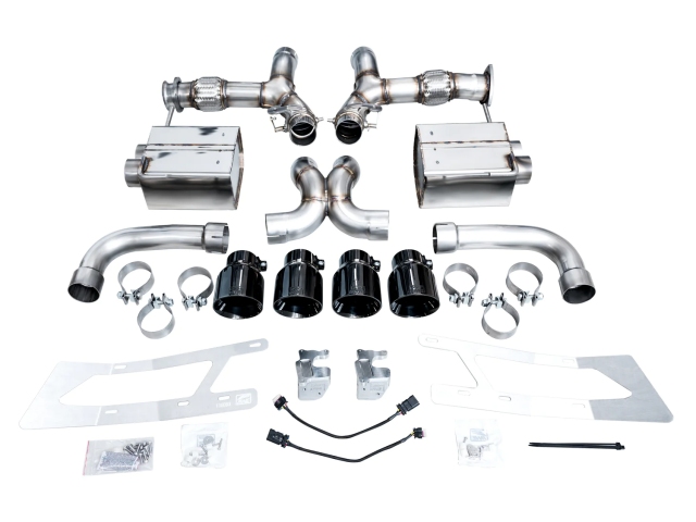 AWE-TUNING SWITCHPATH Cat-Back Exhaust w/ Quad Diamond Black Tips (2024 Chevrolet Corvette Z06)