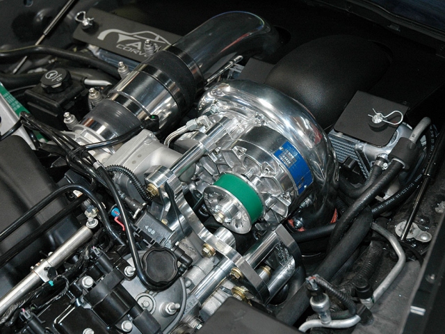 A&A CORVETTE Supercharger Bracket w/ Adjustable Tensioner (2005-2013 Chevrolet Corvette) - Click Image to Close
