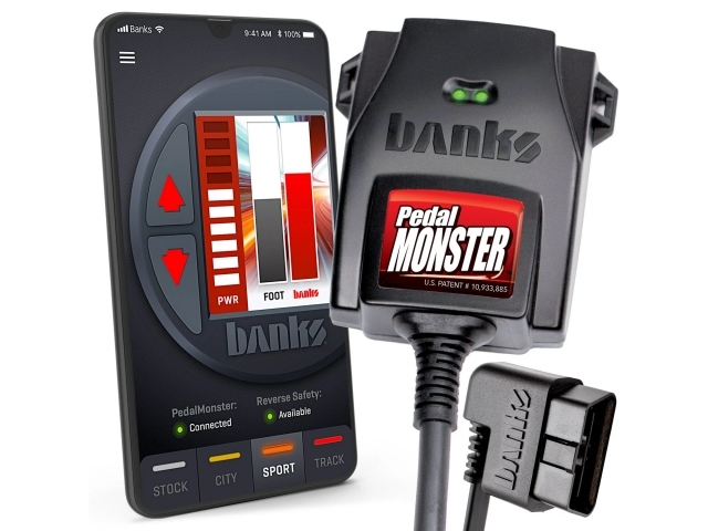 banks PedalMONSTER (CHEVROLET, GMC & CADILLAC, FORD & LINCOLN & CHRYSLER, DODGE, JEEP & RAM & MAZDA)