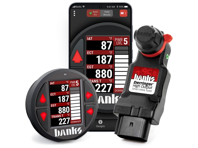 banks Derringer High Output Smart Inline Tuner + iDash Pro (2023 Chevrolet & GMC 2500 & 3500 HD 6.6L L5P DURAMAX)