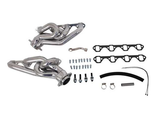 BBK Equal Length Shorty Exhaust Headers, 1-5/8", Polished Silver Ceramic (1994-1995 Ford Mustang GT & SVT Cobra) - Click Image to Close