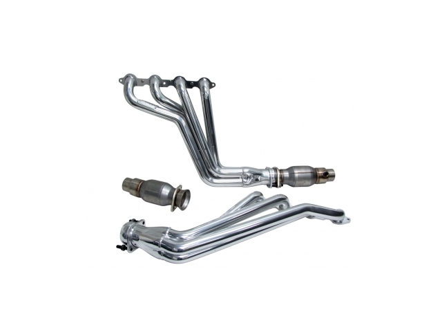 BBK 1-7/8" Performance Long Tube Headers w/ Catalytic Converters, Polished Ceramic (2010-2015 Camaro L99 & LS3) - Click Image to Close
