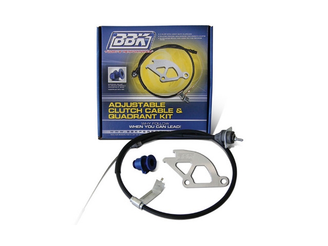 BBK Aluminum Clutch Quadrant & Adjustable Cable Kit w/ Firewall Adjuster (1979-1995 Mustang GT & SVT Cobra)