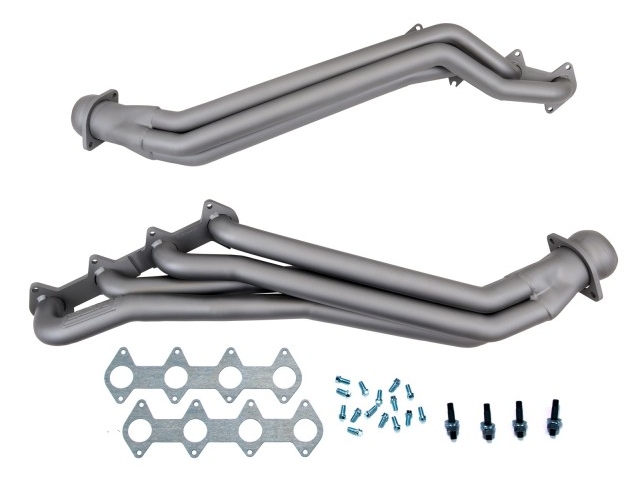 BBK Long Tube Headers, 1-5/8", Titanium Ceramic (2005-2010 Mustang GT) - Click Image to Close