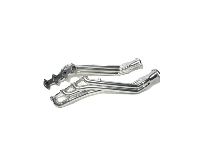 BBK 1-5/8" Performance Long Tube Headers, Polished Ceramic (2005-2010 Mustang GT) - Click Image to Close