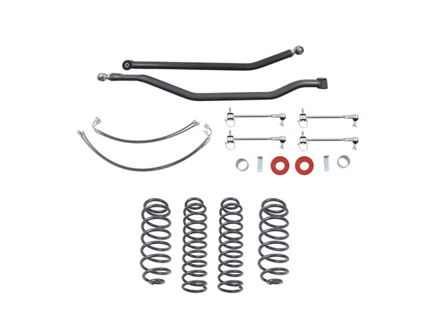 belltech Suspension Lift Kit w/ Front & Rear TRAIL Performance PLUS Shocks, 4.5"-4.75" (2007-2017 Wrangler Rubicon JKU)