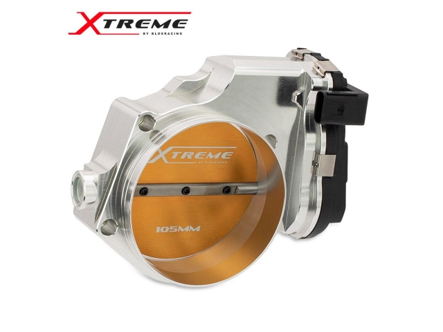 BLOX RACING XTREME 105mm DBW Throttle Body, Silver (2015-2021 DODGE & JEEP 6.2L Hellcat) - Click Image to Close