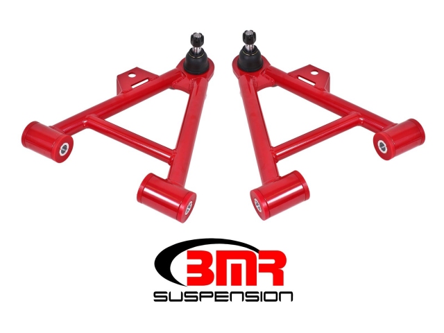 BMR Lower A-Arms w/ Coilovers & Polyurethane Bushings, Standard Ball Joints, Non-Adjustable (1994-2004 Mustang) - Click Image to Close