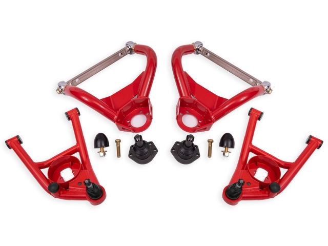 BMR Upper & Lower A-Arm Kit w/ Delrin Bushings, Adjustable, Standard Ball Joint (1964-1972 GM A-Body)