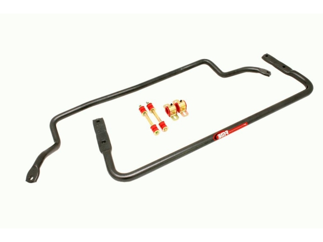 BMR Sway Bars w/ Polyurethane Bushings, 1.25" Front & 1.5" Rear, Solid (1991-1996 GM B-Body) - Click Image to Close