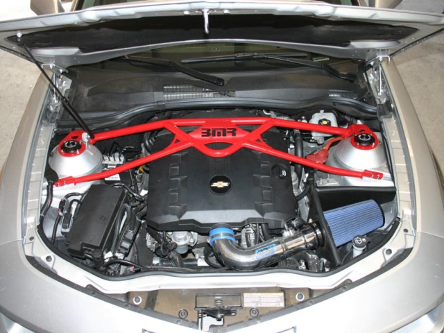 BMR 4 Point Strut Tower Brace (2010-EARLY 2011 Camaro LT, L99 & LS3) - Click Image to Close