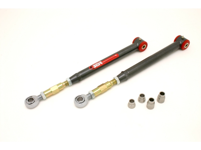 BMR Lower Control Arms w/ Polyurethane Bushings & Rod Ends, Adjustable (2005-2013 Mustang) - Click Image to Close