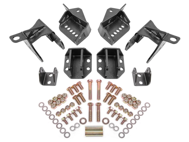 BMR Coil-over Conversion Kit w/ CAB, Adjustable Shock Mount, Rear (1964-1972 GM A-Body) - Click Image to Close