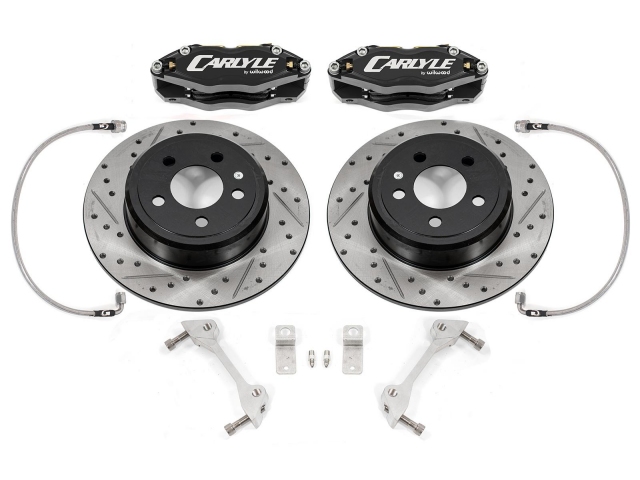 BMR Brake Kit For 15" Conversion, Black Calipers (2008-2023 Dodge Challenger) - Click Image to Close