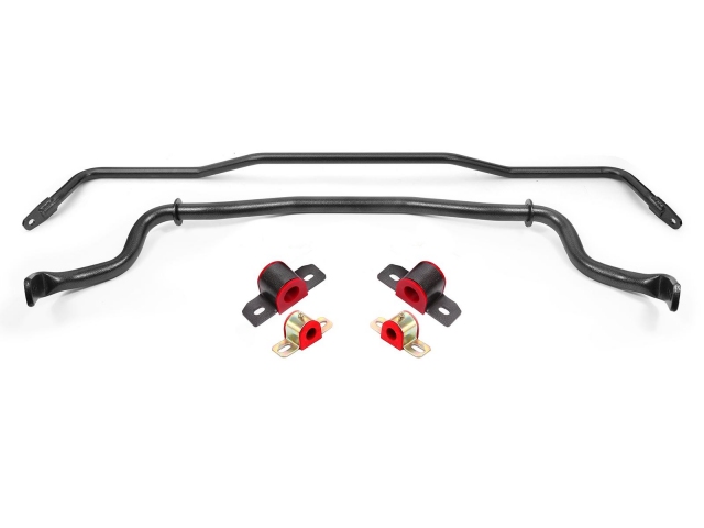 BMR Sway Bars w/ Polyurethane Bushings, 35mm Front & 22mm Rear, Hollow, Adjustable & Non-Adjustable (2015-2023 Ford Mustang)