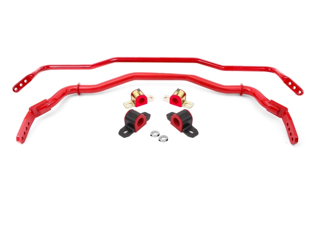 BMR Sway Bars w/ Polyurethane Bushings, 38mm Front & 25mm Rear, Hollow, Adjustable (2015-2023 Ford Mustang)