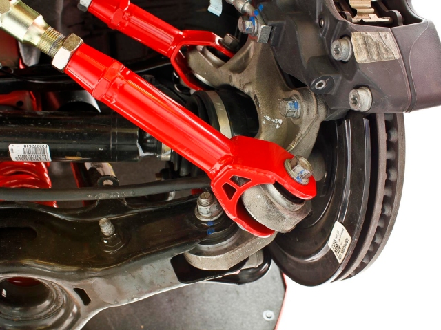 BMR Lower Trailing Arms w/ Rod Ends, On-Car Adjustable (2016-2019 Camaro) - Click Image to Close