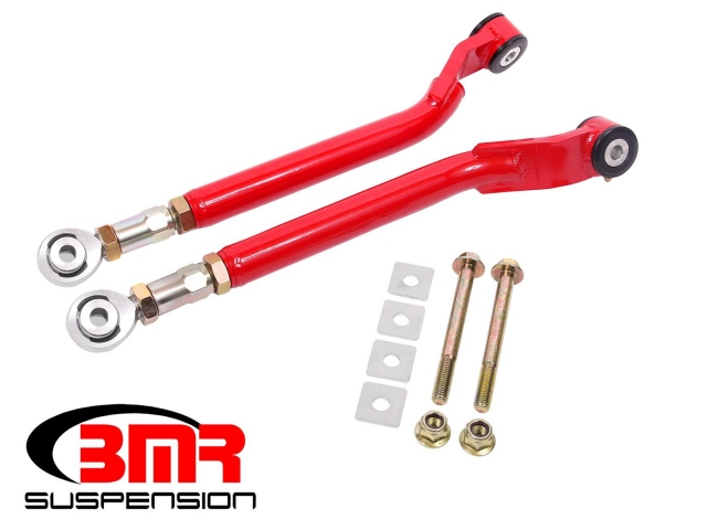 BMR Toe Rods w/ Delrin & Rod Ends, Rear, "On-Car" Adjustable (2006-2020 Challenger & Charger)