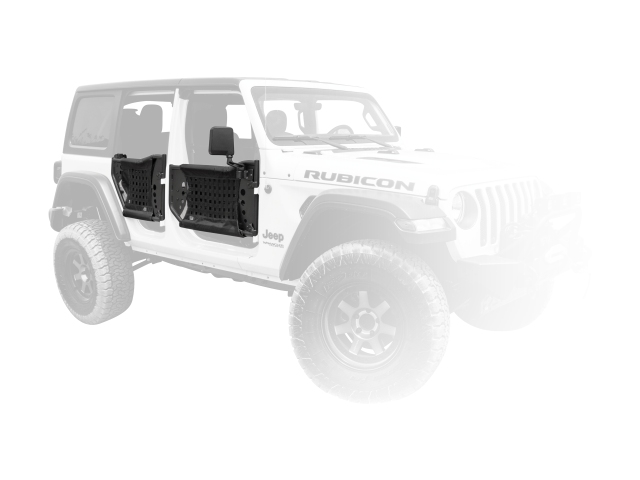 BODY ARMOR Trail Doors, Front (2018-2022 Wrangler JLU & Gladiator JT) - Click Image to Close