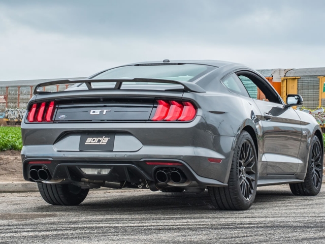 Borla Axle-Back Exhaust "S-Type" w/ Black Chrome Tips, 2.5"/3" (2018-2023 Ford Mustang GT & Bullitt)